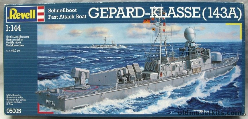 Revell 1/144 Schnellboot Fast Attack Boat Gepard Class 143A, 05005 plastic model kit